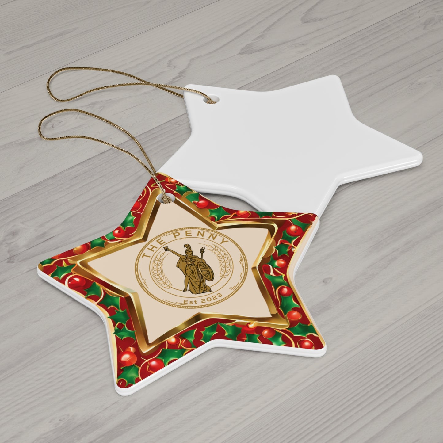 The Penny - Ceramic Christmas Decoration, 3 Shapes